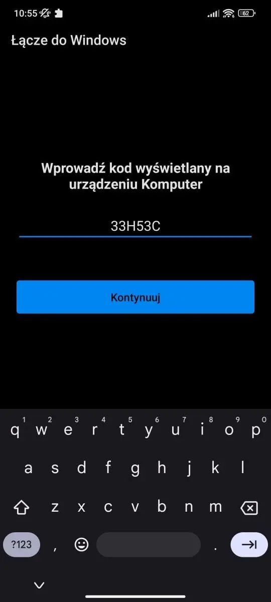 Wprowadź kod